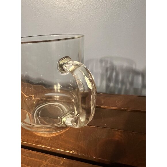 Marshall Fields 1998 Santa‎ Bear Glass Mug Christmas Drinkware Dept Store 1990s - Picture 5 of 7